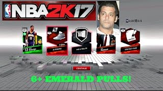 NBA 2K17 MyTeam - INSANE Pack Opening (6+ EMERALD PULLS!)
