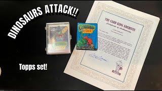 Dinosaurs Attack card set Topps 1988 with original drawings!!