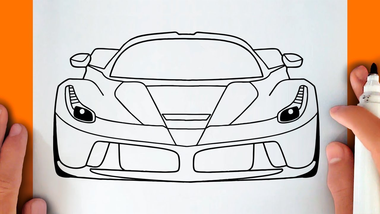 HOW TO DRAW A FERRARI - YouTube