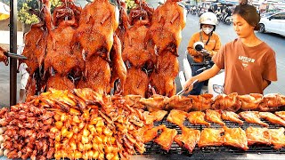 2025 Cambodian street food - Grilled duck chicken \u0026 more