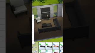 Modern Living Room | Sims 4 #sims #sims4 #build #livingroom #create #modern #contemporary #ideas