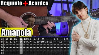 Amapola - Natanael Cano x Nueva H - Requinto + Acordes | TABS | Tutorial Guitarra