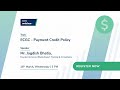 Webinar ECGC- Payment Credit Policy