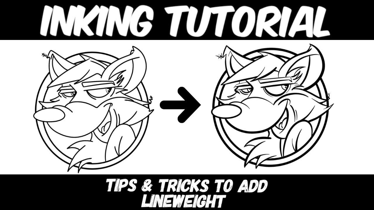 Inking 101 Tips And Tricks To Add Lineweight Youtube