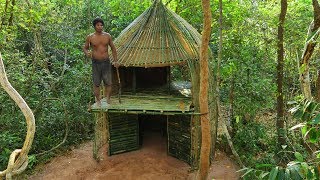 Building The Secret Relaxing Bamboo House By Ancient Skill