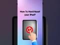 How To Hard Reset Your iPad? #ipadtutorial
