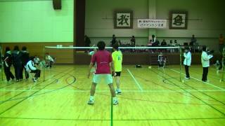 アンビシャス 川嶋・戸田 vs 井上・阿蘇 20131223 松戸市アザレアOPENミックス①