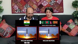 INDIA VS PAKISTAN + BANGLADESH + NEPAL + SRI LANKA | Military Power Comparison | Reaction !!