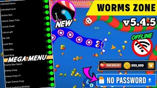 Worms Zone io Mod Apk V5.4.5 Terbaru 2024 | MEGA MENU Unlimited Coin & Unlock All Skin UPDATE!!