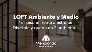 Loft de 1 amb y medio divisible a 2 amb. A estrenar - 1ro \