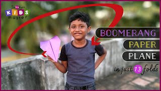 Boomerang Paper Plane EASY | How to make Boomerang AirPlane | New Paper Plane Ideas