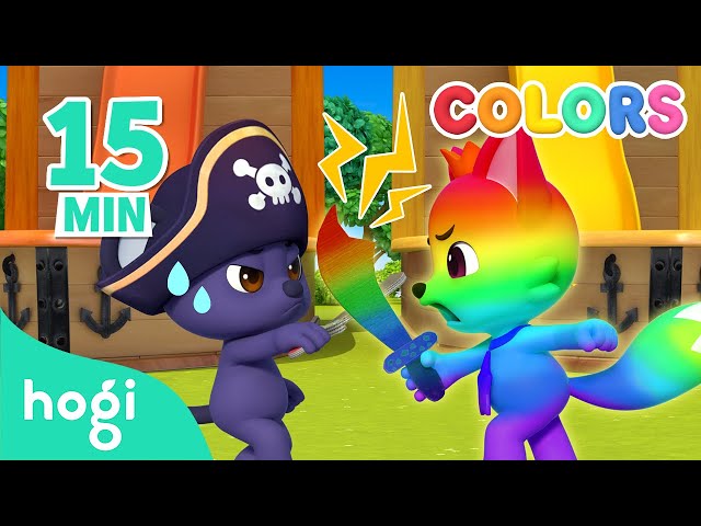 Learn Colors With Pirate Slides 15 Min Learn Colors Kids Compilation 3d