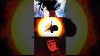 Goku Va Luffy Vs  Naruto  agitation🔥🔥 #shorts #tiktokvideo