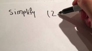 How to simplify (2x^3)^4