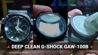 Deep clean G-SHOCK glass polish & change battery GAW-100B