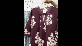 A line kurta set for Amazon #amazon#trending#2025#shortvideo #kurtaset#wine#fancyset#viralvideo