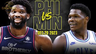 Philadelphia 76ers vs Minnesota Timberwolves  Game Highlights | December 20, 202