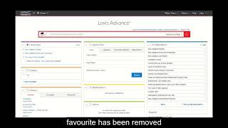 Creating Favourites | Lexis Advance