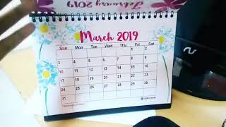 Kalender 2019 (Floral Watercolor Calendar 2019). Follow DreamyLit at instagram @dreamylit