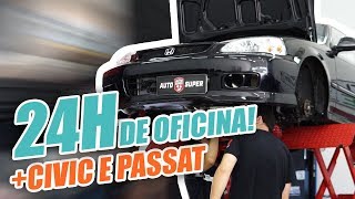 HONDA CIVIC TURBO COUPE com problemas de embreagem e PASSAT VARIANT (24 Horas Dentro da Oficina)