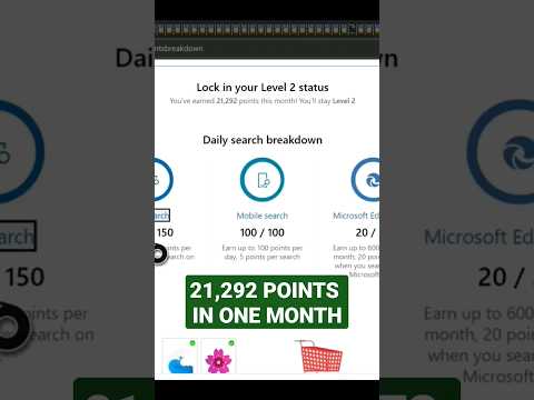 In One Month Over 21K Points With Microsoft Rewards Program. Free Xbox Game Pass Ultimate.