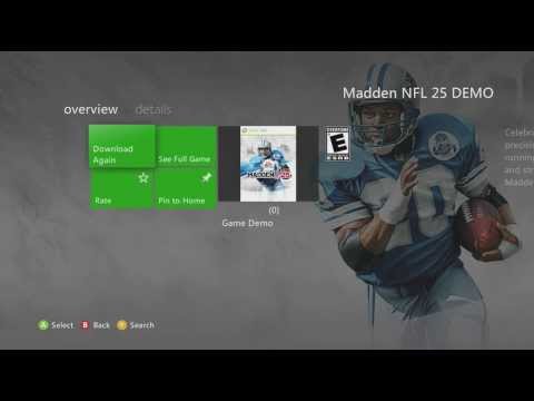 Madden 25 Demo Download XBOX 360 (Live Stream Tonight) Madden 25 Demo Download XBOX 360 (Live Stream Tonight)