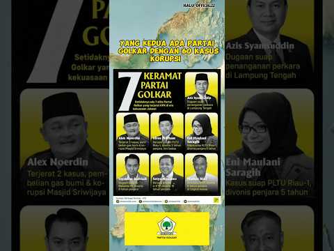 DAFTAR PARTAI TERKORUP DI INDONESIA 🚫 #shorts #short #partaipolitik # ...