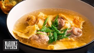 Thai Pork & Omelette Soup - Marion's Kitchen