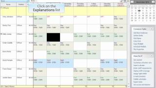 Shift Explanations And Shift Notes In Visual Staff Scheduler Employee Scheduling Software
