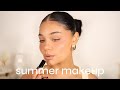 Go to glowy summer makeup (easy & everyday)