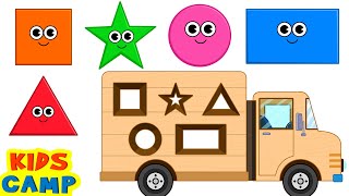 Best Learning Videos for Toddlers | Learn Shapes for Children with Fun Play Wooden Toy Truck