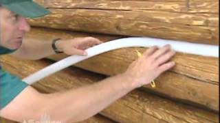 How To Caulk a Log Home Part 1: Install Backer Rod