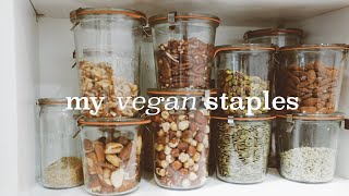 MY VEGAN PANTRY TOUR - STAPLES \u0026 SUPPLEMENTS | abetweene