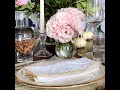 Fall Table Setting Guide with Gold Scalloped White Linen Napkins