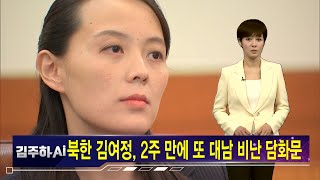 북 김여정이 또…문 대통령에 \