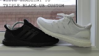 TRIPLE BLACK ULTRA BOOST CUSTOM!!!