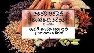 වැවිලි බෝග සහ සුළු අපනයන  බෝග  01  A/L Bio Systems Technology  ජෛව පද්ධති තාක්ෂණවේදය) 13 ශ්‍රේණිය