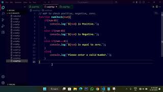 JavaScript Program to Check Positive, Negative, or Zero | Beginner Tutorial