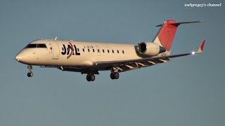 高知龍馬空港 J-AIR (JLJ/JAL) Bombardier CRJ-200ER JA205J 着陸 2013.2.16