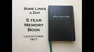 Some Lines A Day - 5 year Memory Book- Leuchtturm 1917