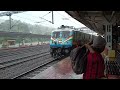 small train spotting @ wadakkanchery railway station monsoon day