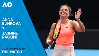 Anna Blinkova v Jasmine Paolini Full Match | Australian Open 2024 Third Round