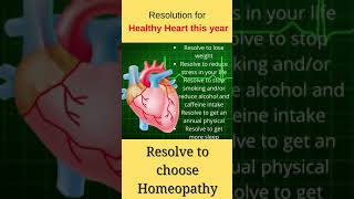 This new year take a resolution for healthy heart | #ChooseHomeopathy Stay Healthy