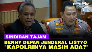 Ekspresi Jenderal Listyo Saat Disindir Telak Benny Harman Komisi III: Kapolrinya Masih Ada?