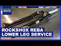 How to do a Rockshox Reba lower leg service