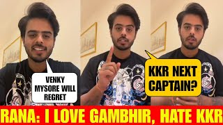 IPL 2025: Nitish Rana angry lige interview on KKR \u0026 Gautam Gambhir fight, Manoj Tiwari