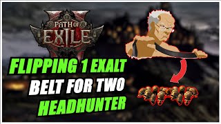 How I Traded Up My 1 Exalted Belt to a Head Hunter 99% AFK in Path of Exile 2