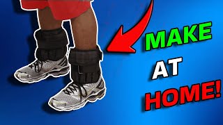How to make Homemade ANKLE WEIGHTS!! (1 Minute Hack)