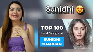 Top 100 Best Songs of Sunidhi Chauhan | Foreigner Reaction | Random Order