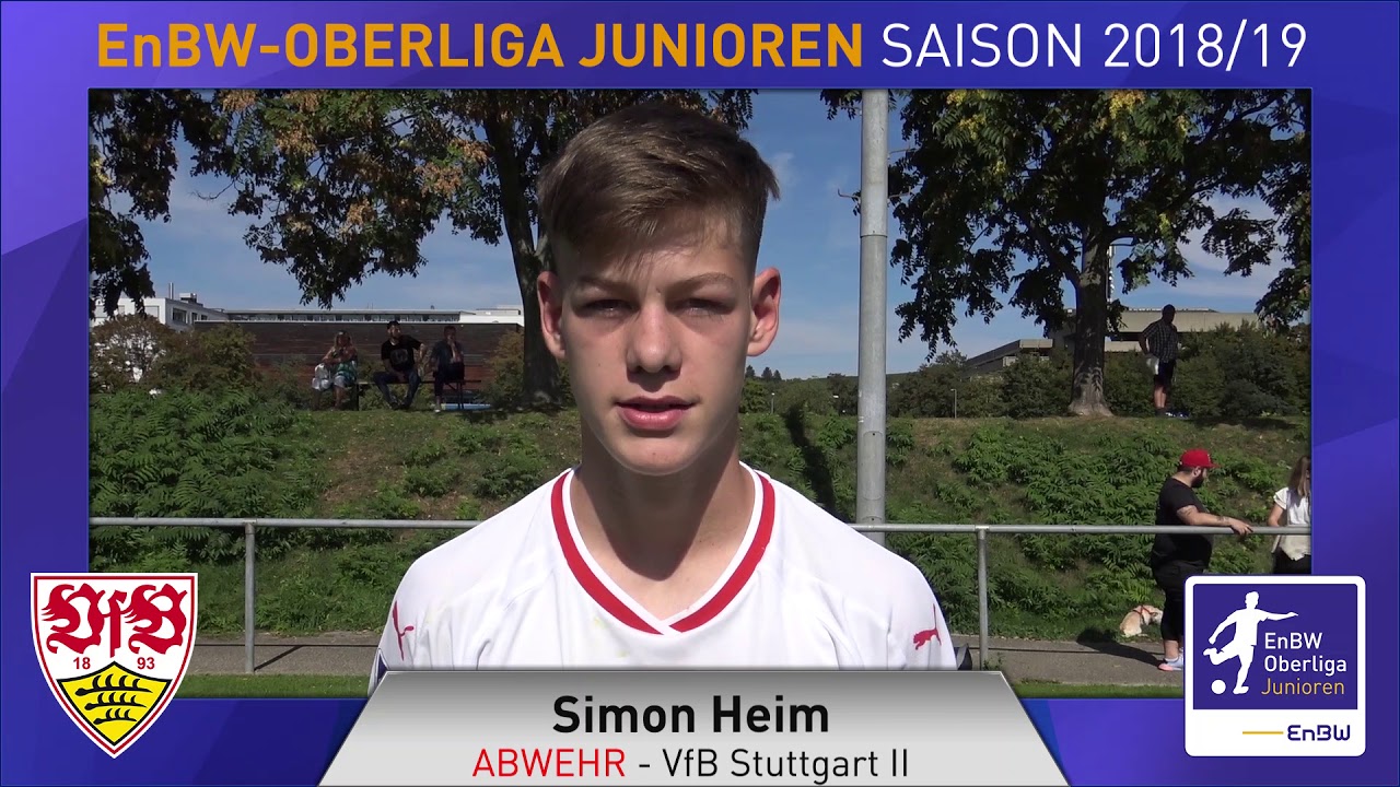 EnBW-Oberliga B-Junioren - VfB Stuttgart II - Simon Heim - YouTube